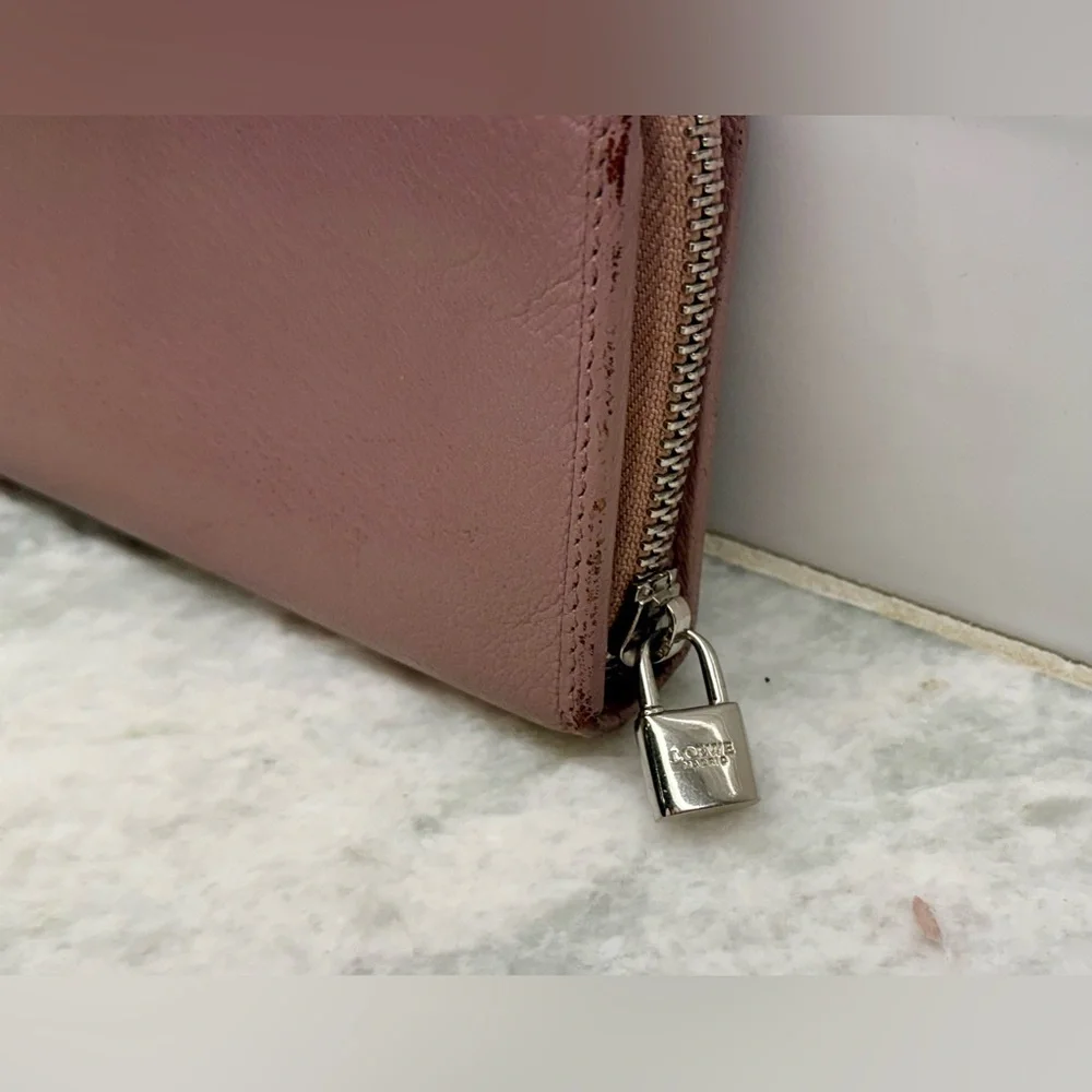 LOEWE Anagram Calfskin Maueve Long Zip-Around Wallet